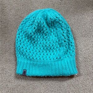 The North Face Turquoise Knit winter hat